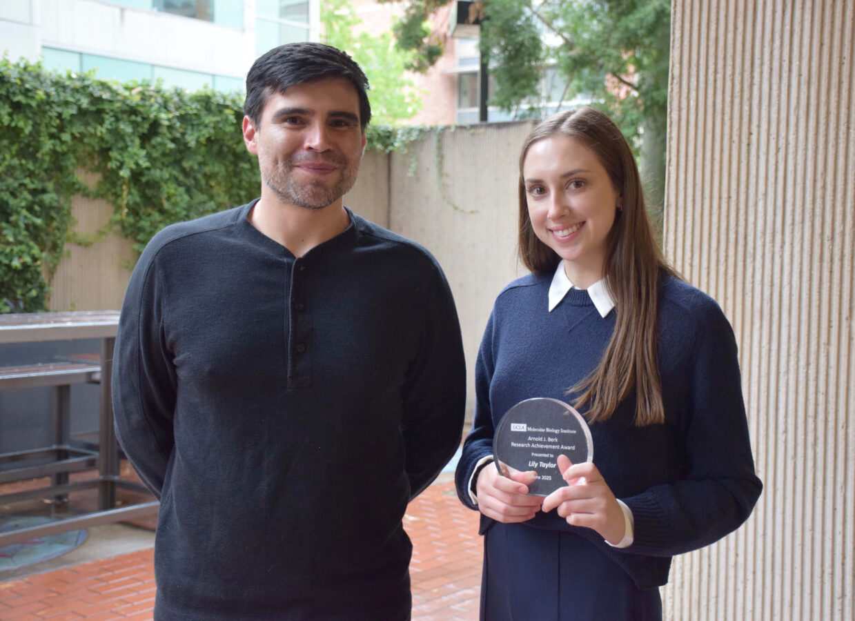 Professor Jose Rodriguez and graduate student Lily Taylor