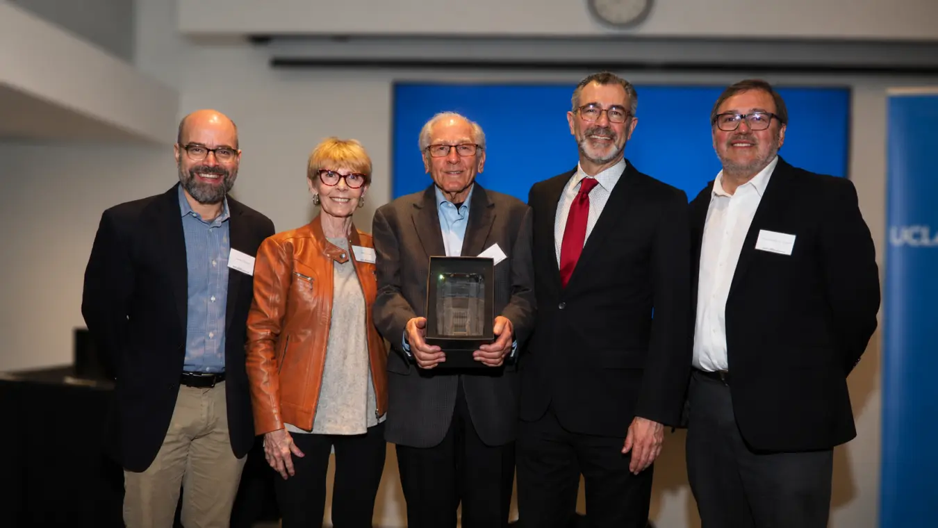 Atmospheric and Oceanic Sciences Department Chair Jacob Bortnik, Linda Turco, Emeritus Professor Rich Turco, Professor David Neelin, (do we want to specify Division of Physical Sciences?) Dean Miguel Garcia-Garibay.